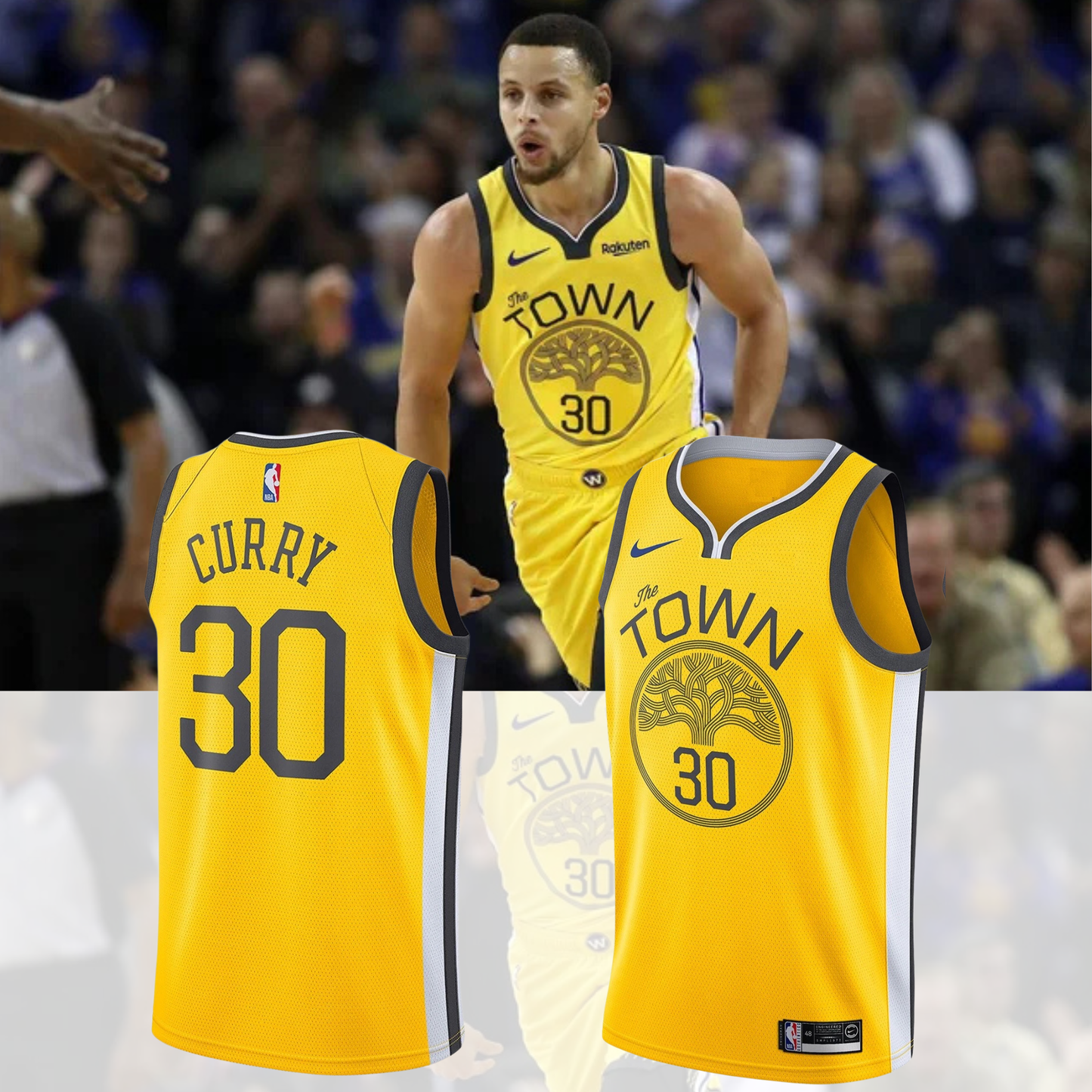 .Golden State Warriors New Jersey (Custom Name & Number) 3