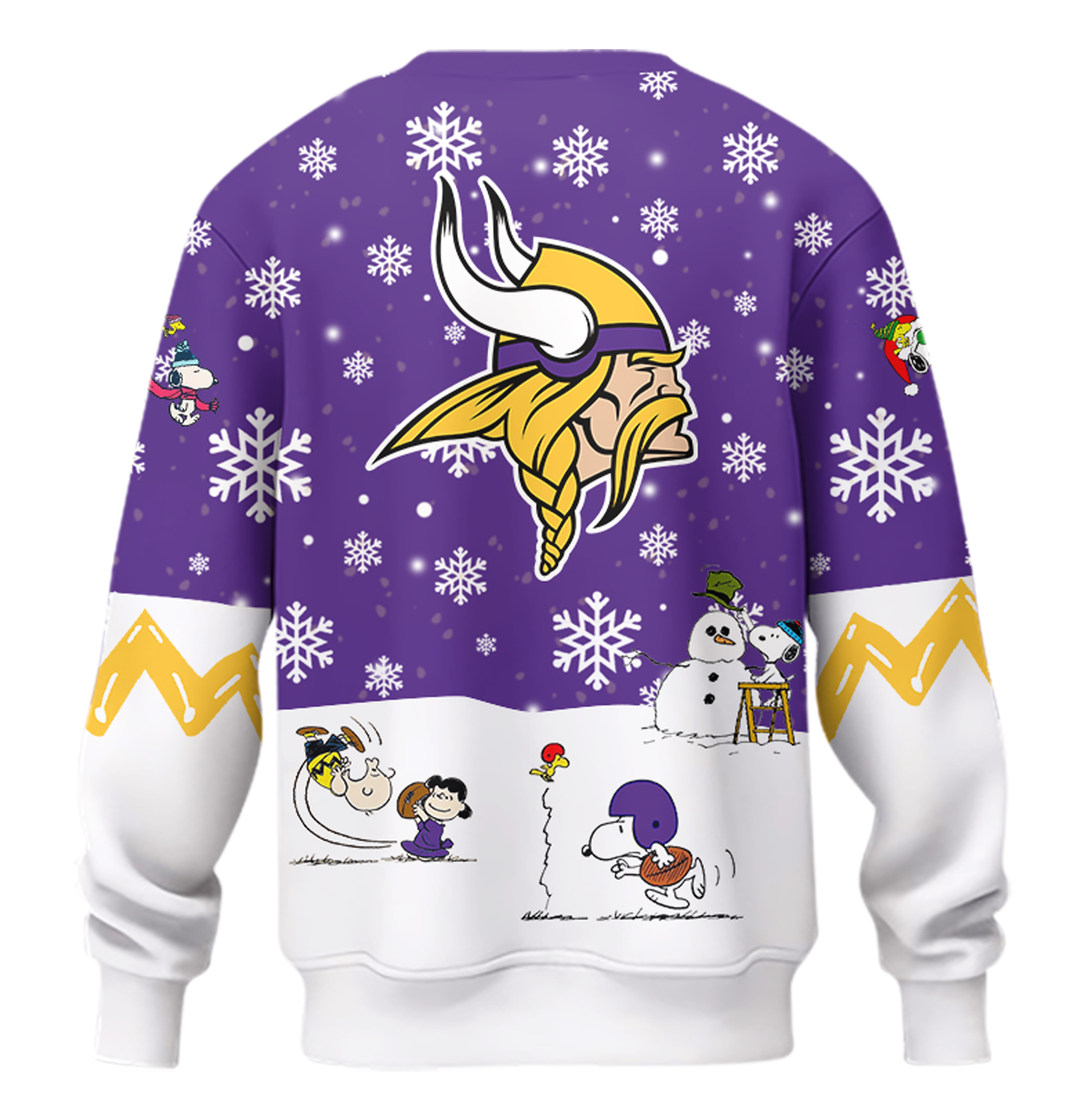Limited Edition Minnesota Vikings Peanuts Holiday Speciality Sweatshirt 2024