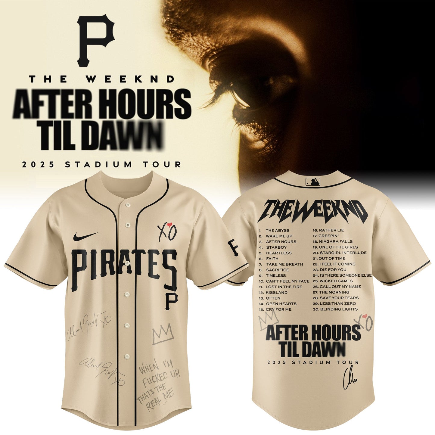 PIT x The Weeknd After Hours Til Dawn Jersey Limited Edition