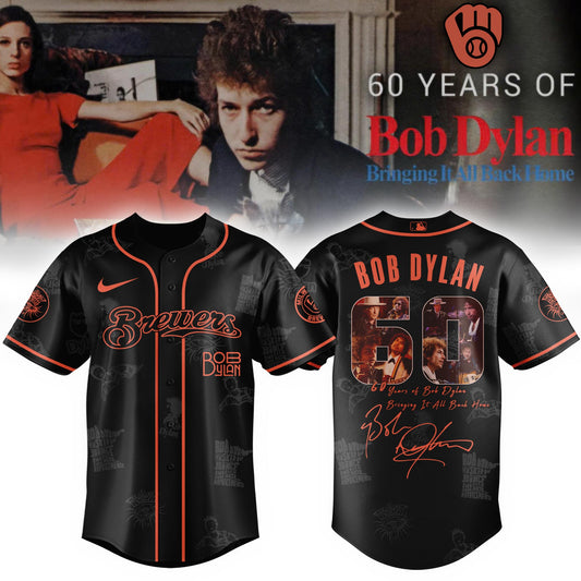 M Brewers x Bob Dylan 60th Bringing It All Back Home (1965–2025) Jersey Editions Limited +Selling Out Fast