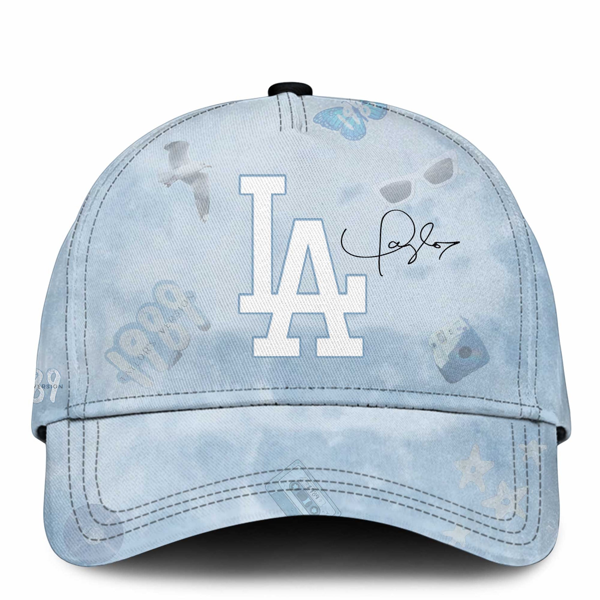 LAD 1989 Sky Blue Baseball Jersey