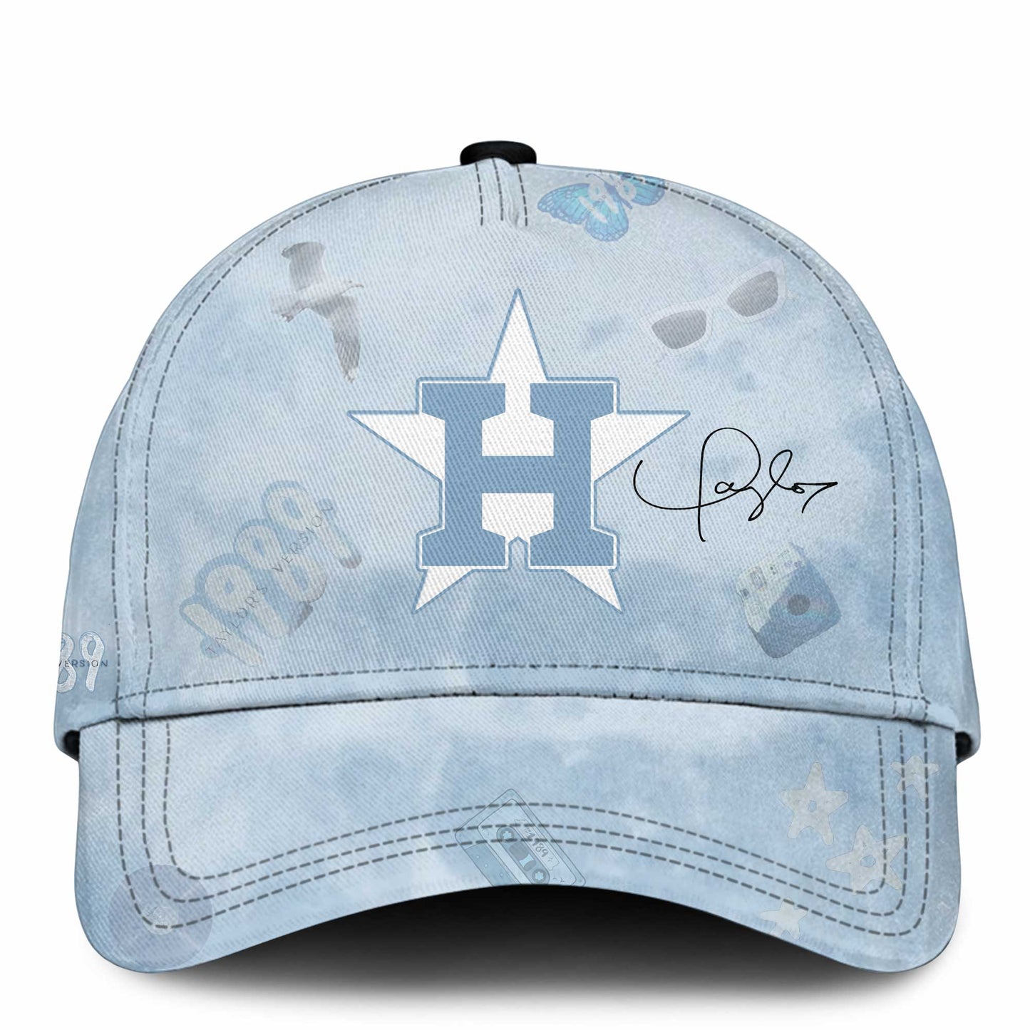 HOU 1989 Sky Blue Baseball Jersey