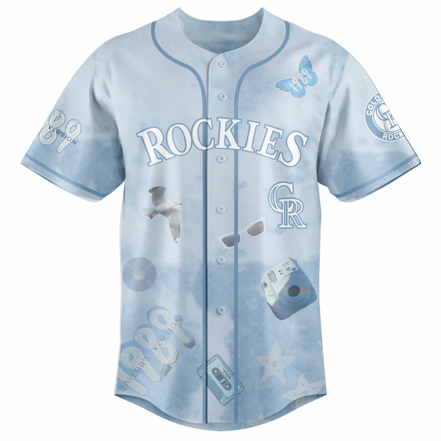COL 1989 Sky Blue Baseball Jersey