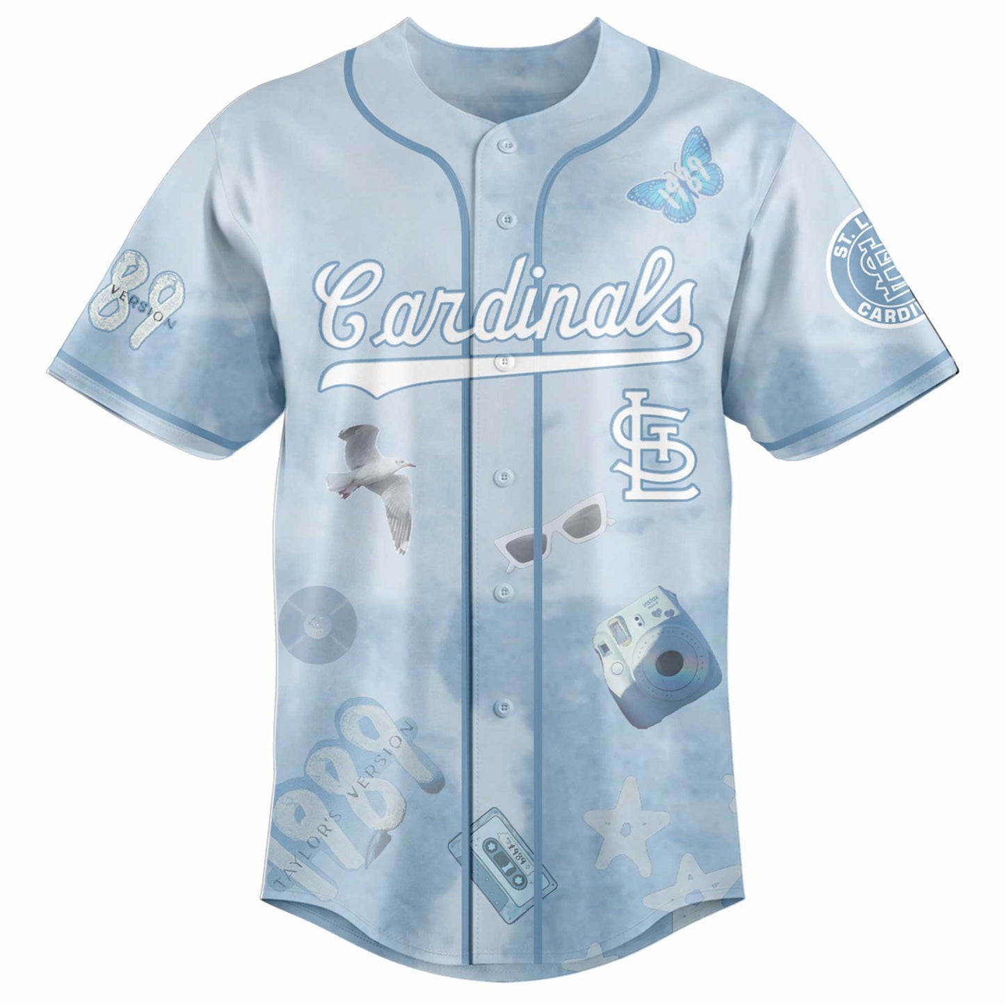 STL 1989 Sky Blue Baseball Jersey
