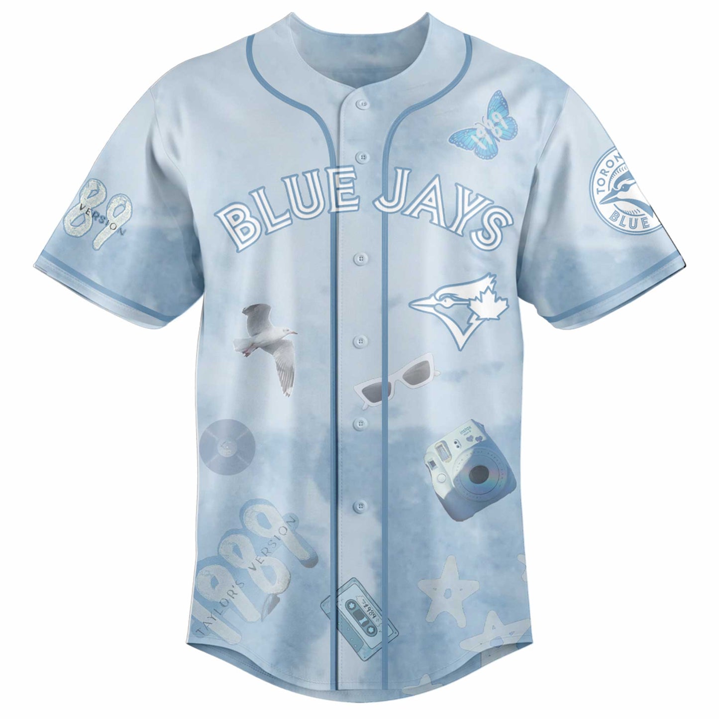 TOR 1989 Sky Blue Baseball Jersey