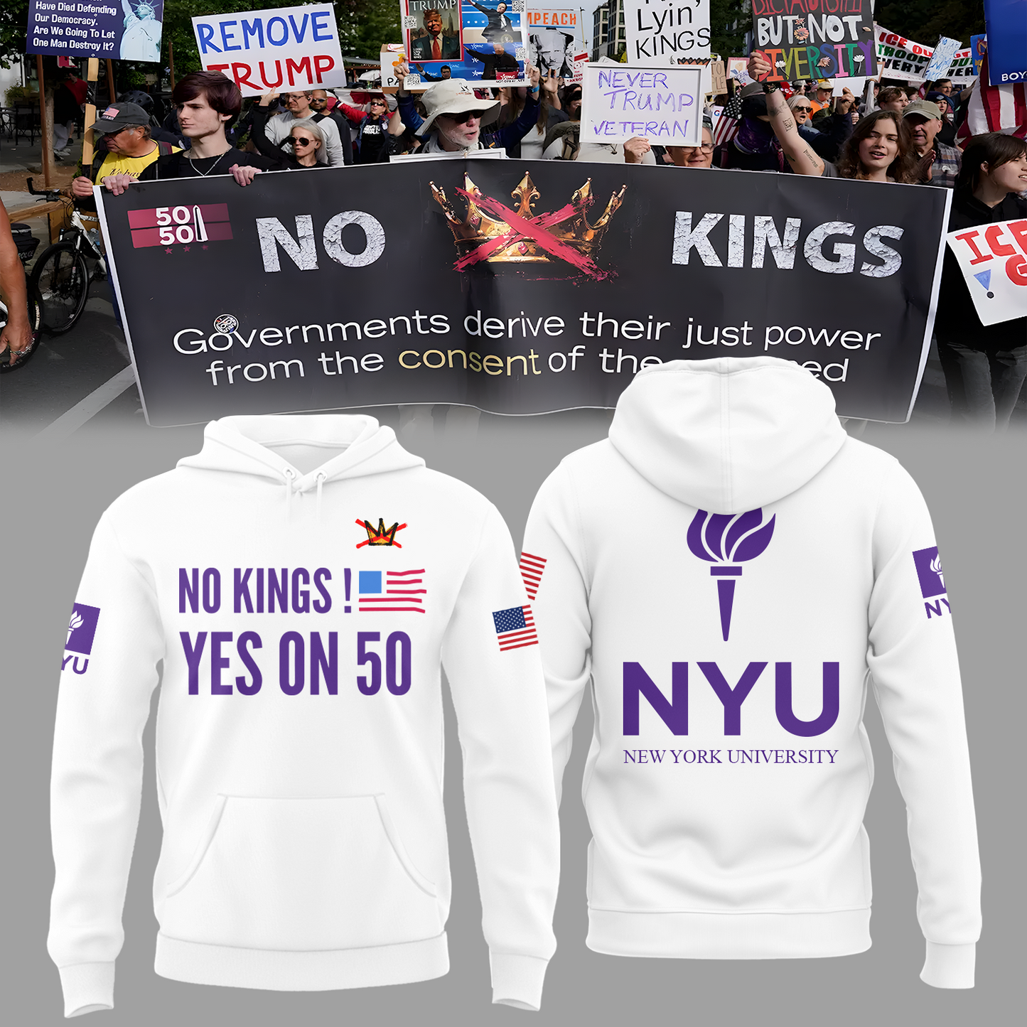 NYU x No Kings! YES ON 50
