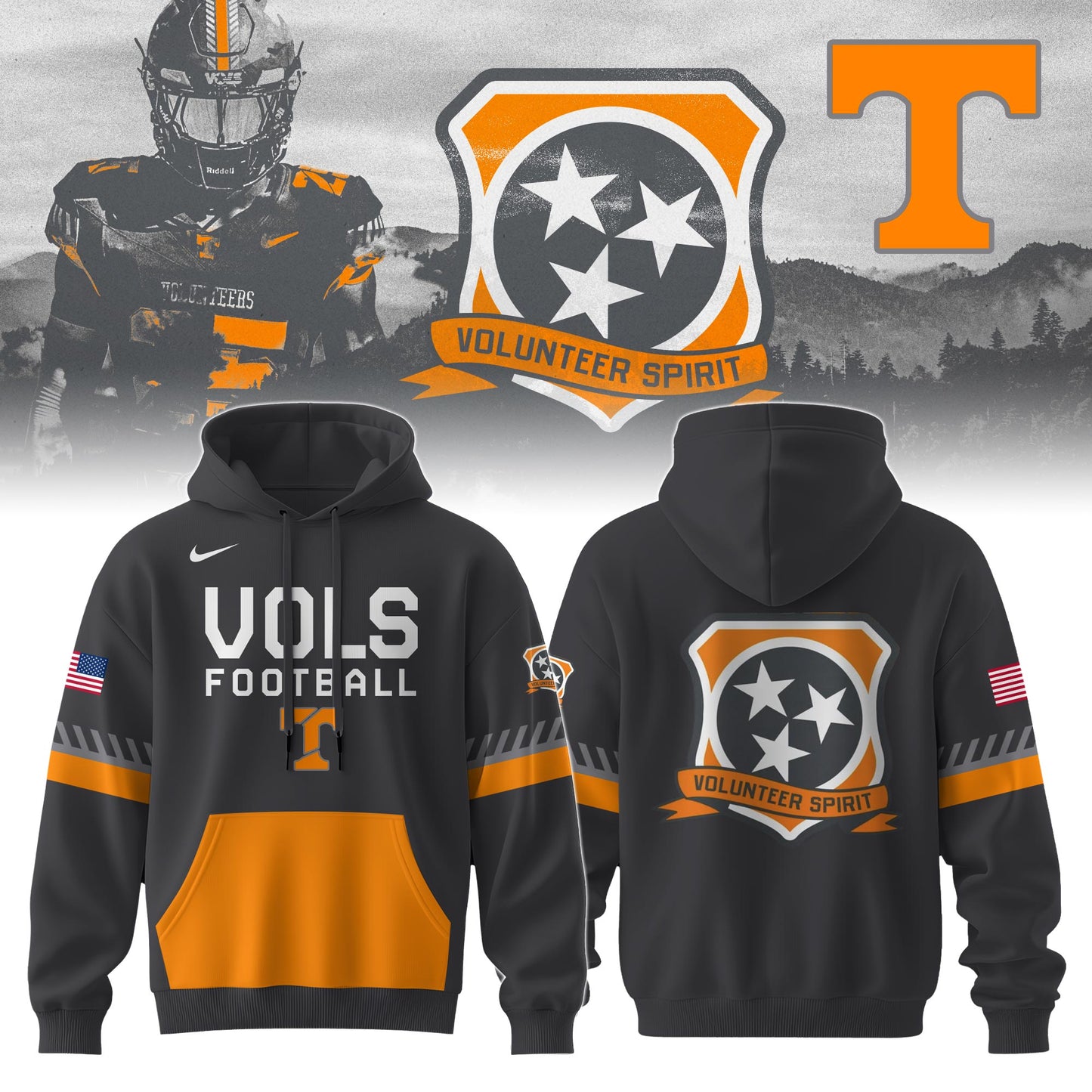 __.Tennessee Football Smokey Grey Series Uniform 2025 Hoodie
