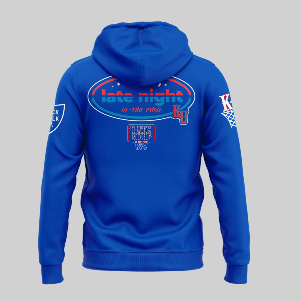 Official Kansas Jayhawks 2024 Late Night In The Phog Basketball Hoodie
