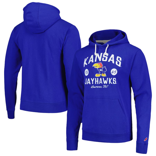 Kansas Jayhawks Bendy Arch Essential Pullover Hoodie