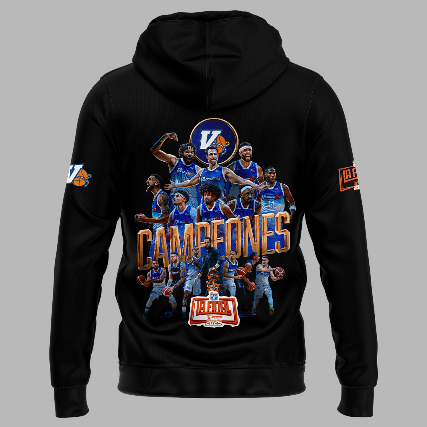 09.Vaqueros de Bayamon Champions Baloncesto Superior Nacional 2025 Hoodie
