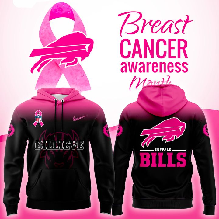 Buffalo Bills NFL Breast Cancer Awareness 2025-2026 Hoodie v2