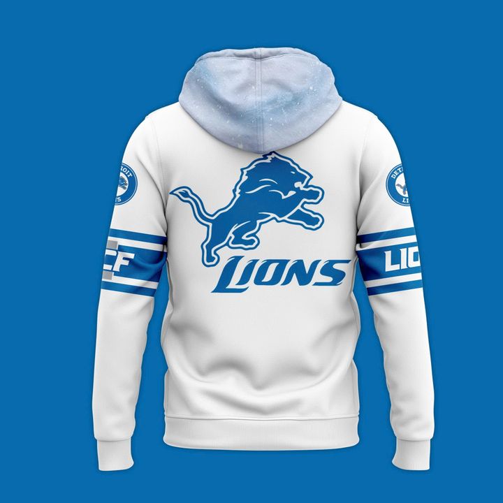 Men's Detroit Lions 2025 Icy White Limited Hoodie