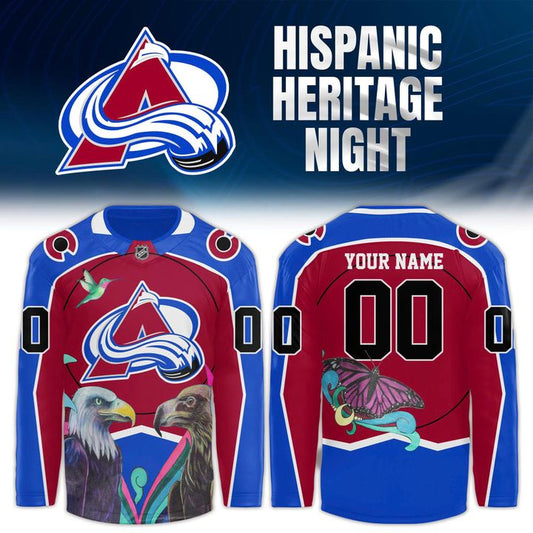 Limited Edition Colorado Avalanche 2025 Heritage Hispanic Jersey