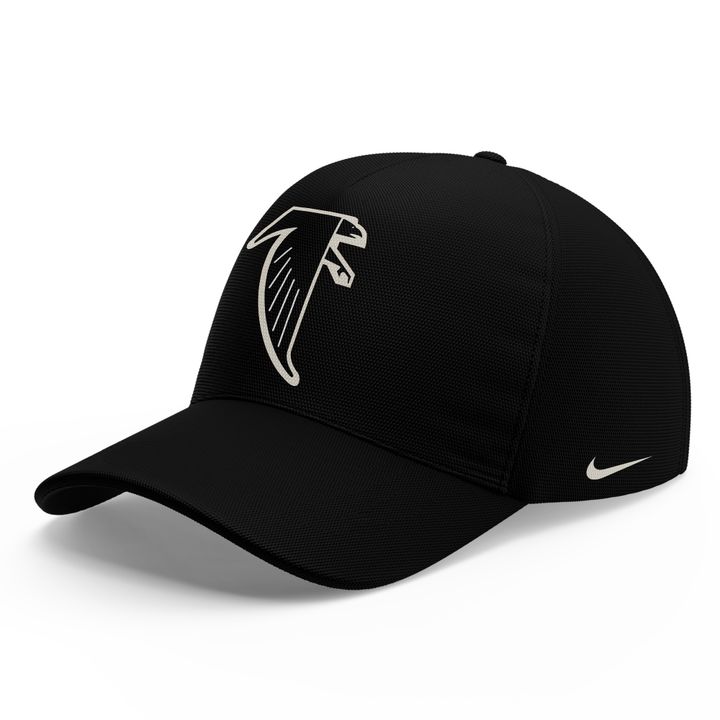 1966-1969 Atlanta Falcons Throwbacks Helmet Logo Black T-Shirt
