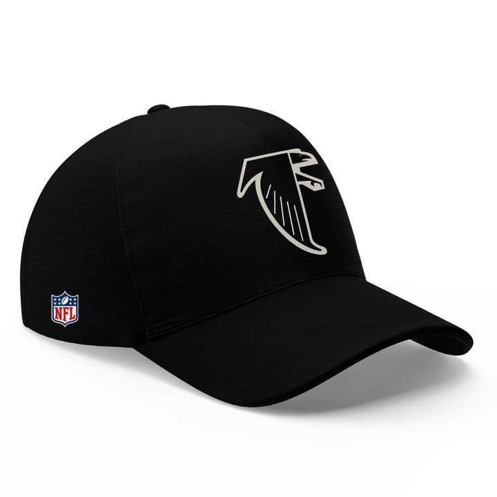 1966-1969 Atlanta Falcons Throwbacks Helmet Logo Black T-Shirt