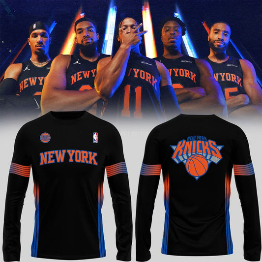 2025 New York Knicks Statement Edition Long Sleeve Shirt
