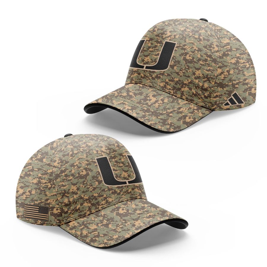 Camo Miami Hurricanes Football T-shirt