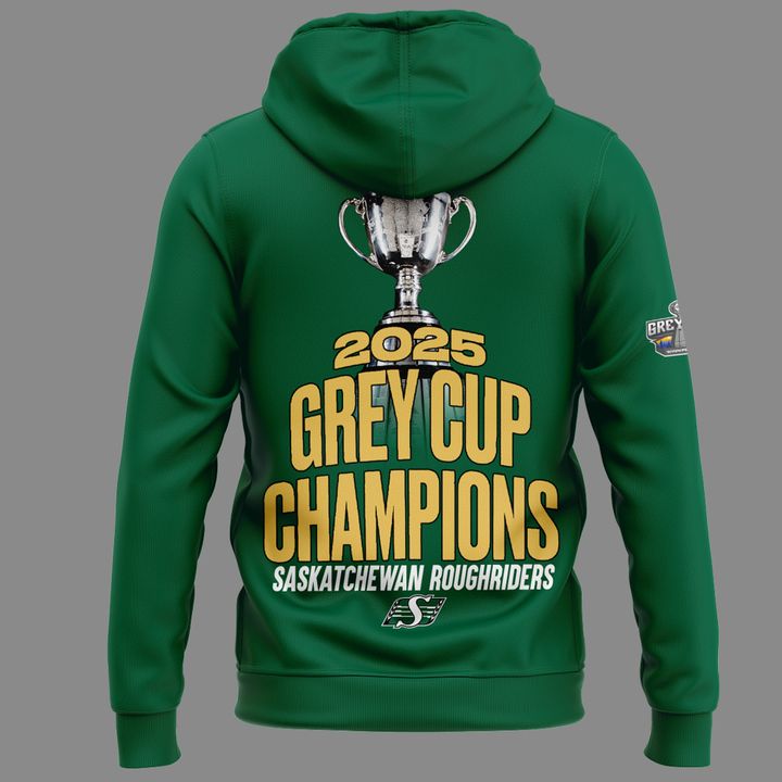 Saskatchewan Roughriders GreyCup Champions 2025 Hoodie