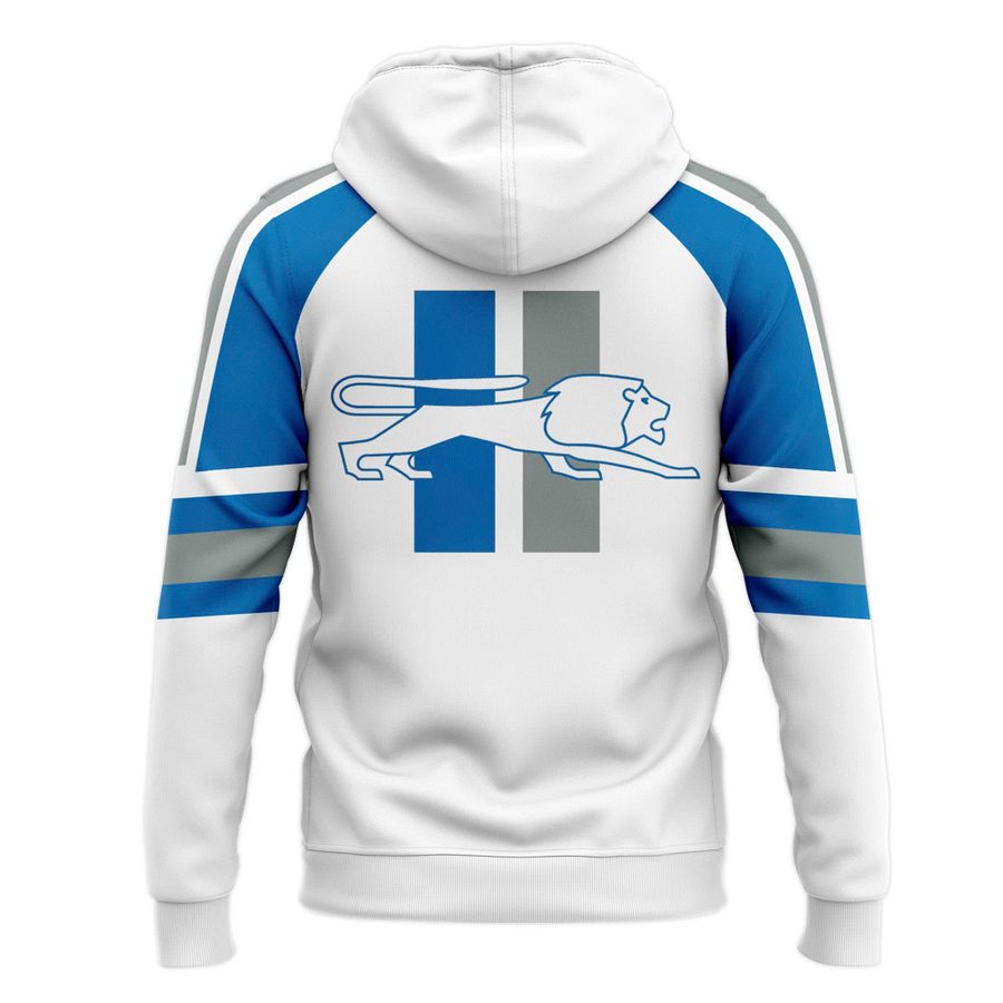Men's White Detroit Lions 1961 Logo Special Hoodie