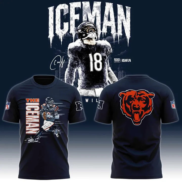 Men's Navy Chicago Bears Caleb Williams Iceman Special T-shirt