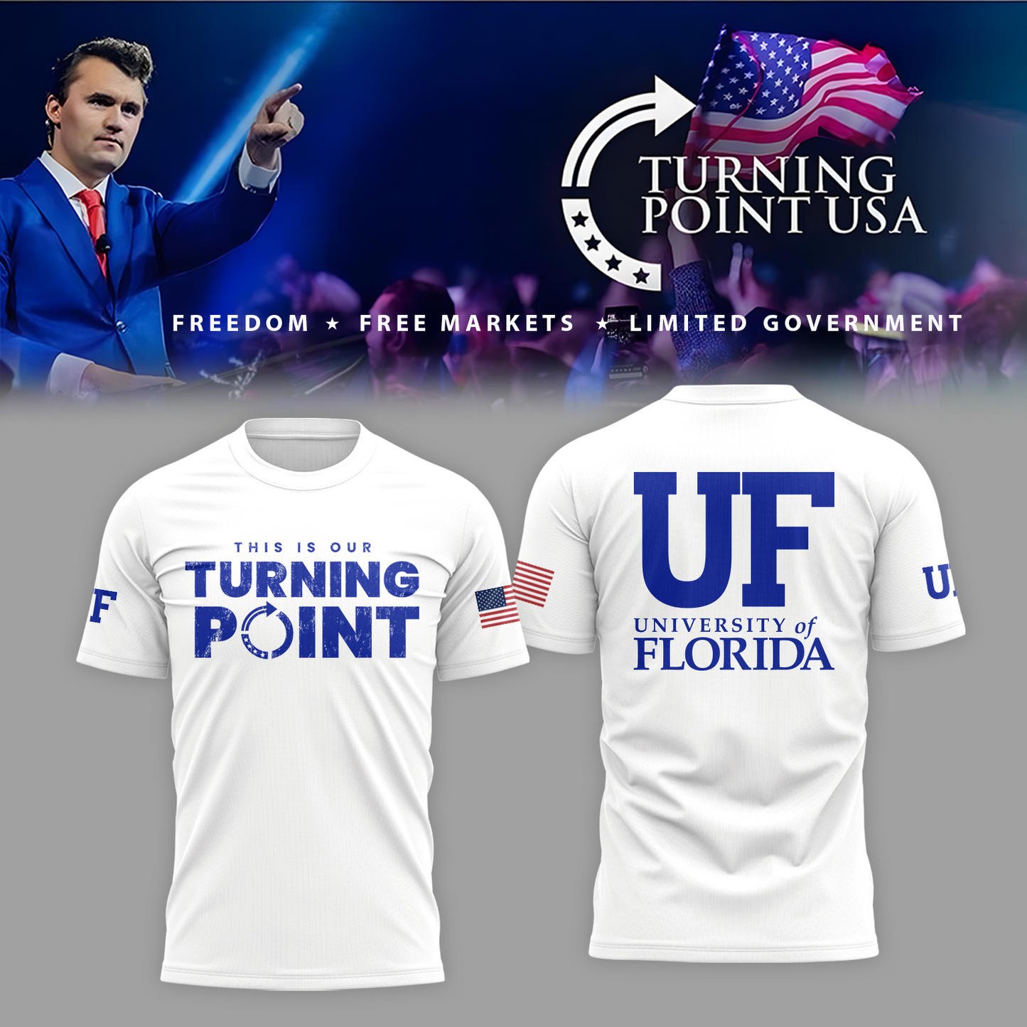 University of Florida x Turning Point USA Tshirt
