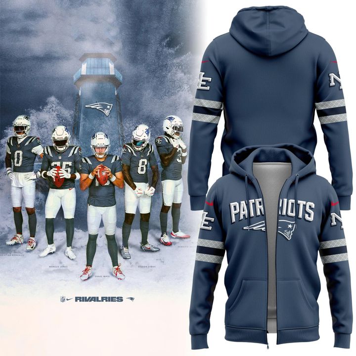 Special Edition New England Patriots zip hoodie πππ«ππ‘π§πππ¨. For fans in 2025