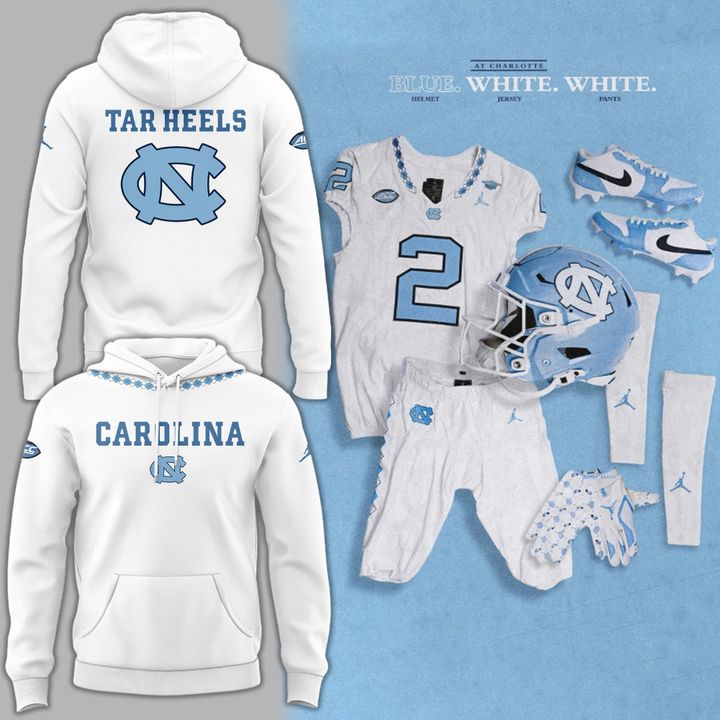 Special New Carolina Icy White Uniform Hoodie 2025