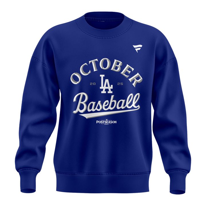Special New Angeles Dodgers Royal 2025 Postseason Locker Room Sweat