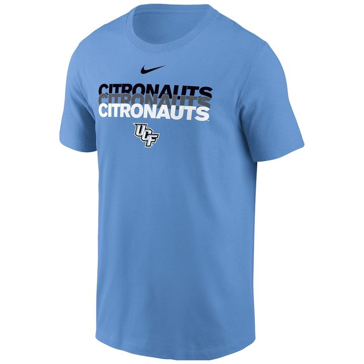 Men's Nike Light Blue UCF Knights 2025 Space Game Citronauts Core T-Shirt
