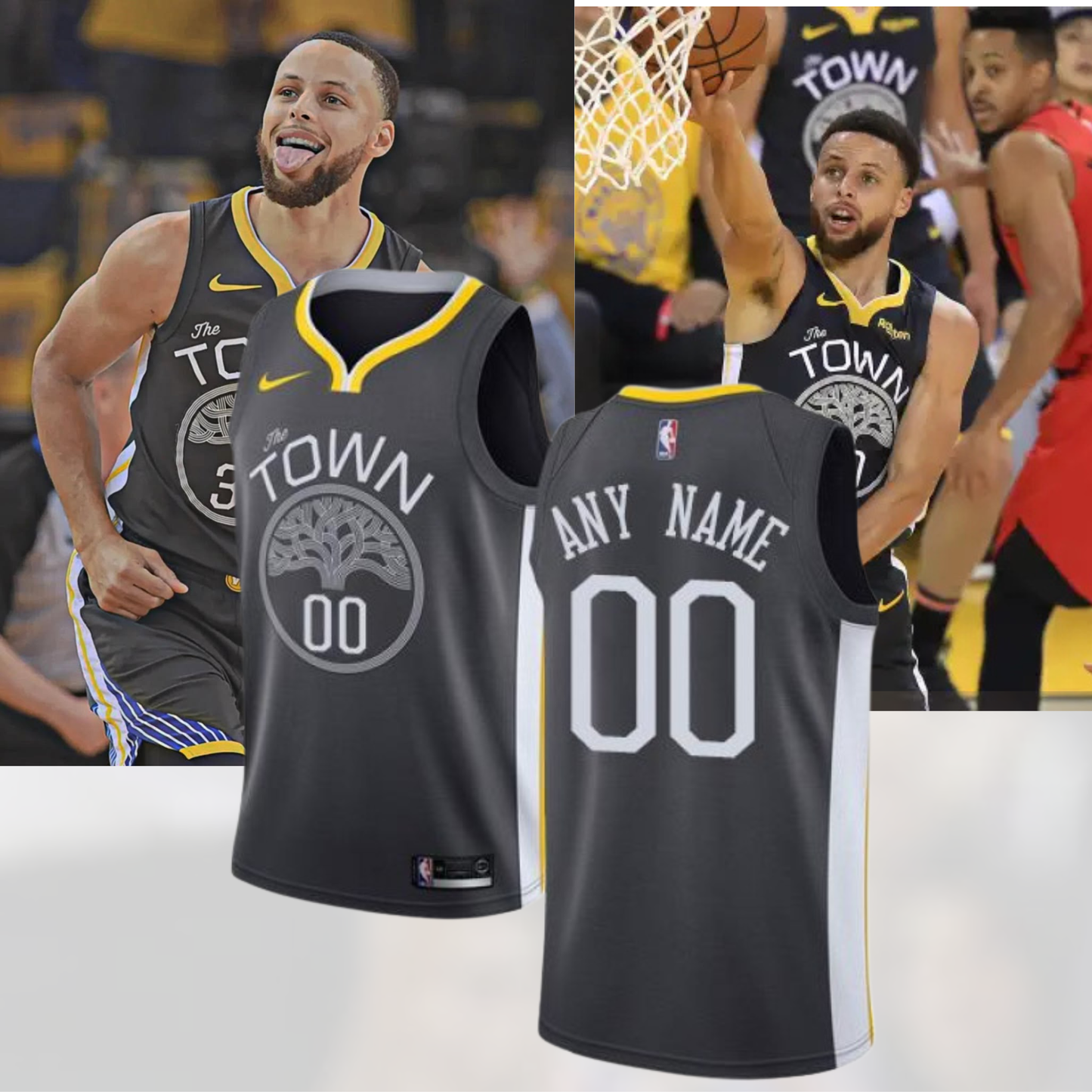 .Golden State Warriors New Jersey (Custom Name & Number) 4