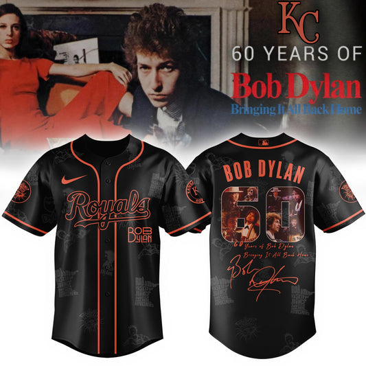 K C Royals  x Bob Dylan 60th Bringing It All Back Home (1965–2025) Jersey Editions Limited +Selling Out Fast