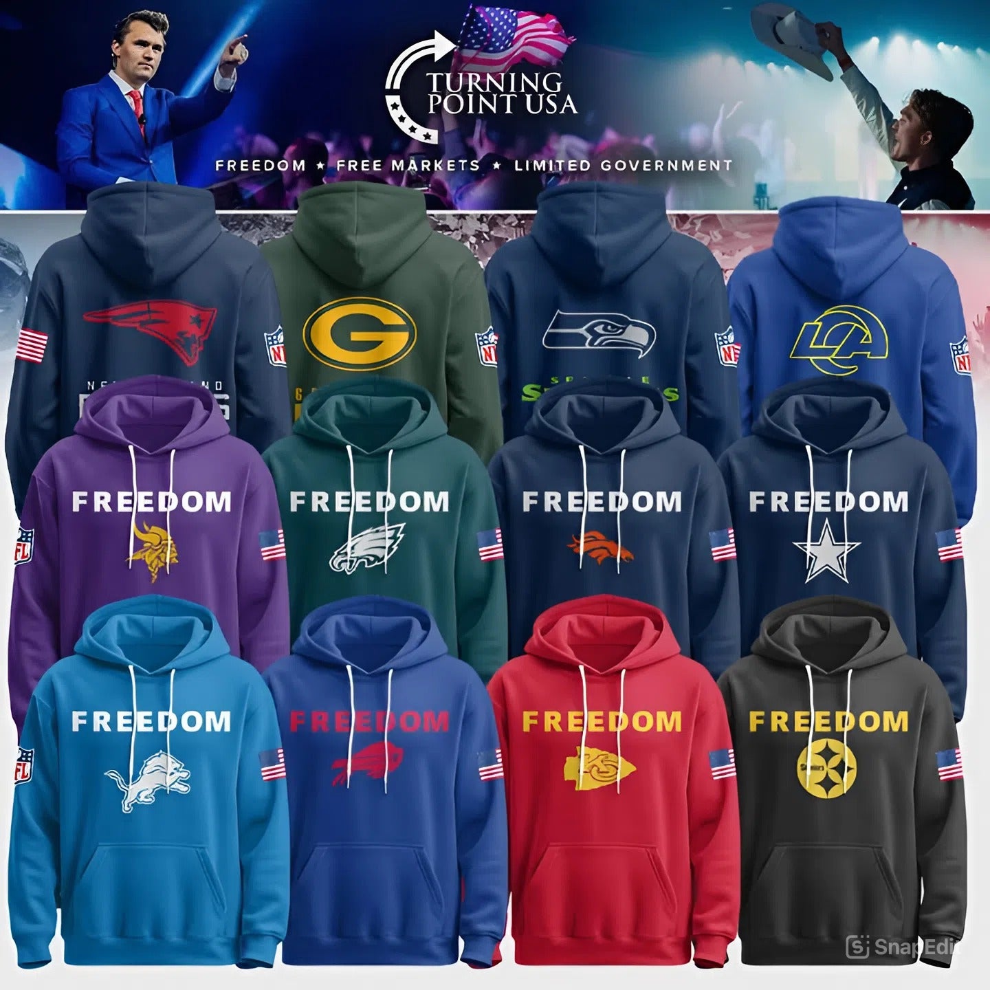Turning Point USA Full Team 2025 - Hoodie