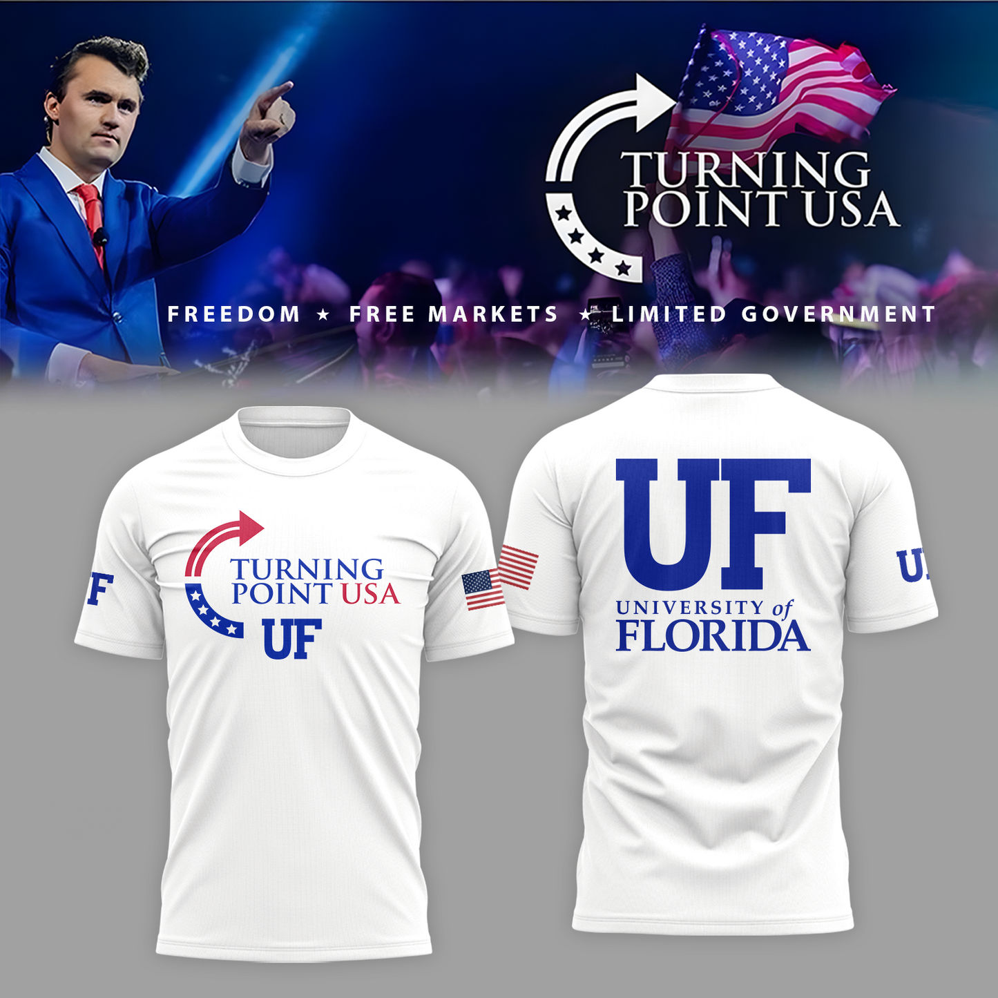 University of Florida x Turning Point USA Tshirt