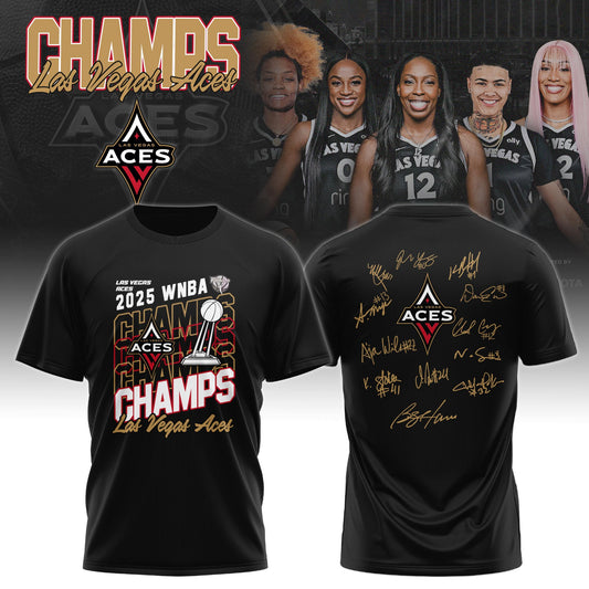 _ Las Vegas Aces WNBA 2025 Champions Tshirt Limited Edition V1