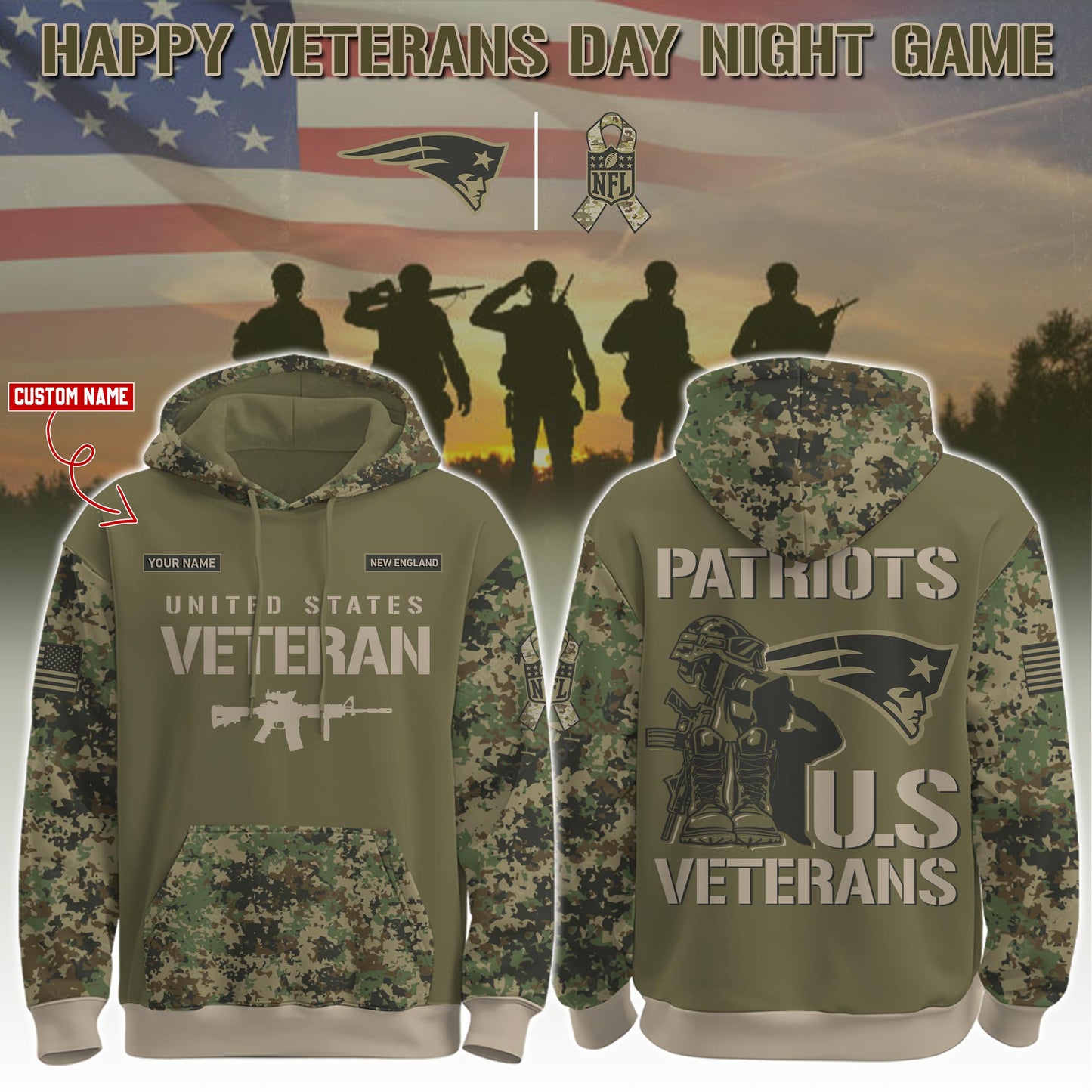 .NE-Veteran Day 2025 Hoodie Limited Edions