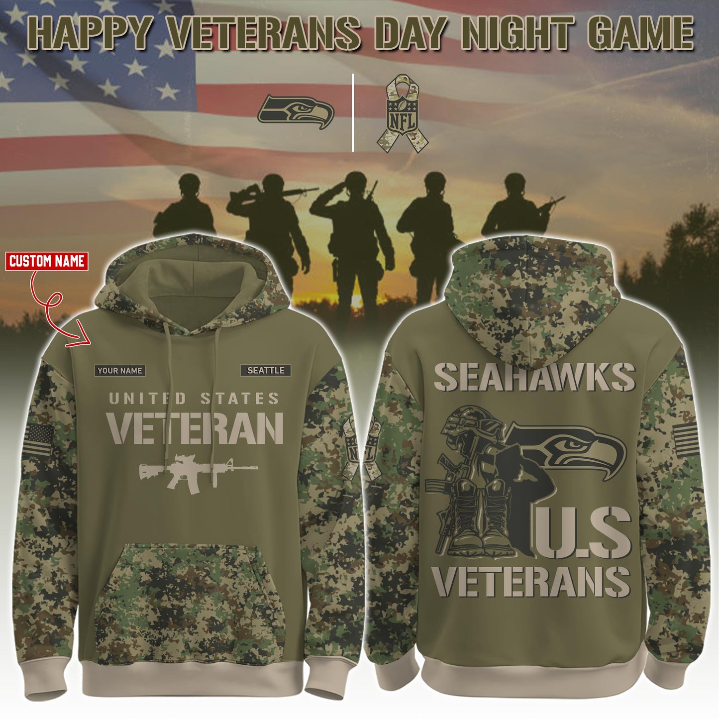 .SEA-Veteran Day 2025 Hoodie Limited Edions