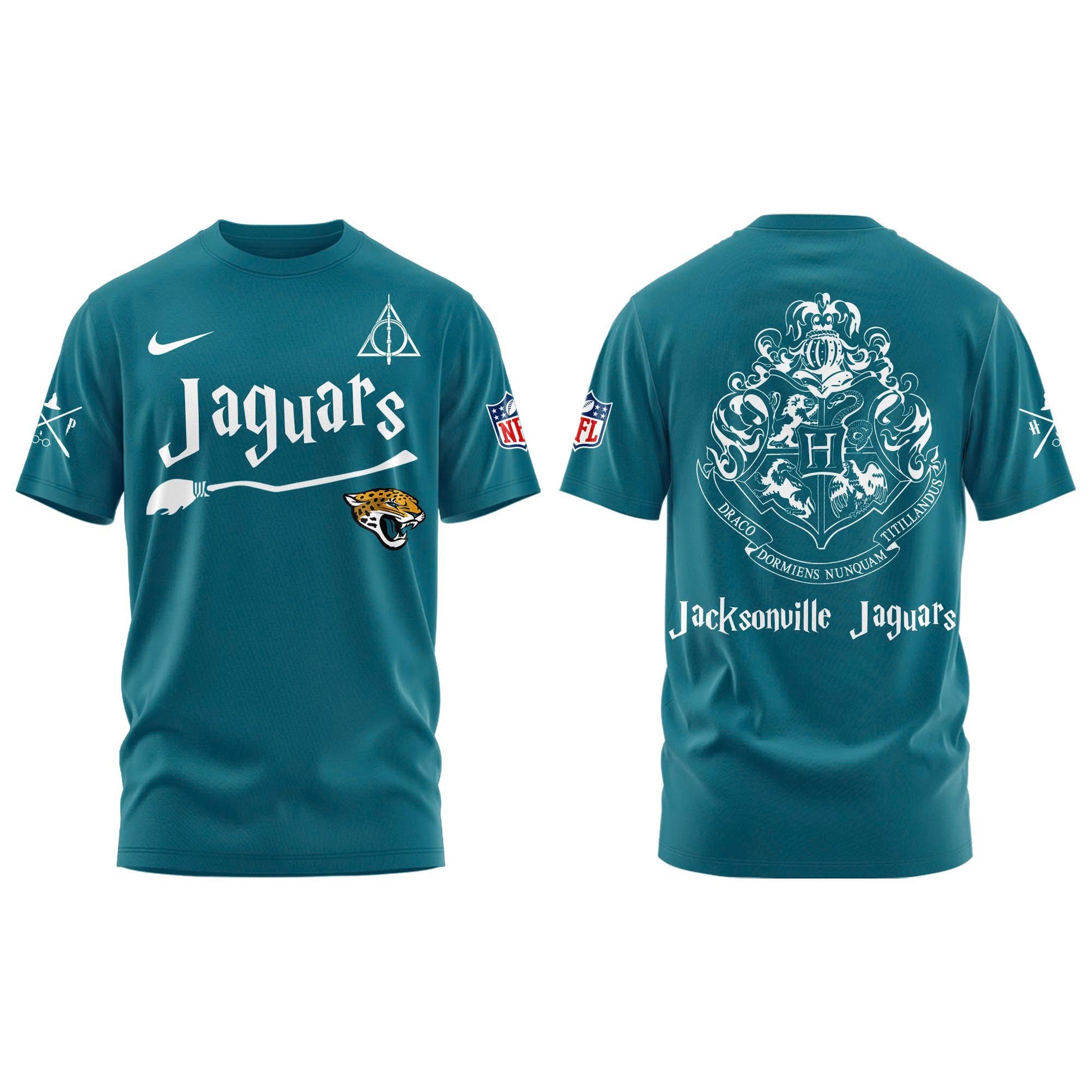 Jacksonville Jaguars Harry Potter 2025 Combo T-Shirt