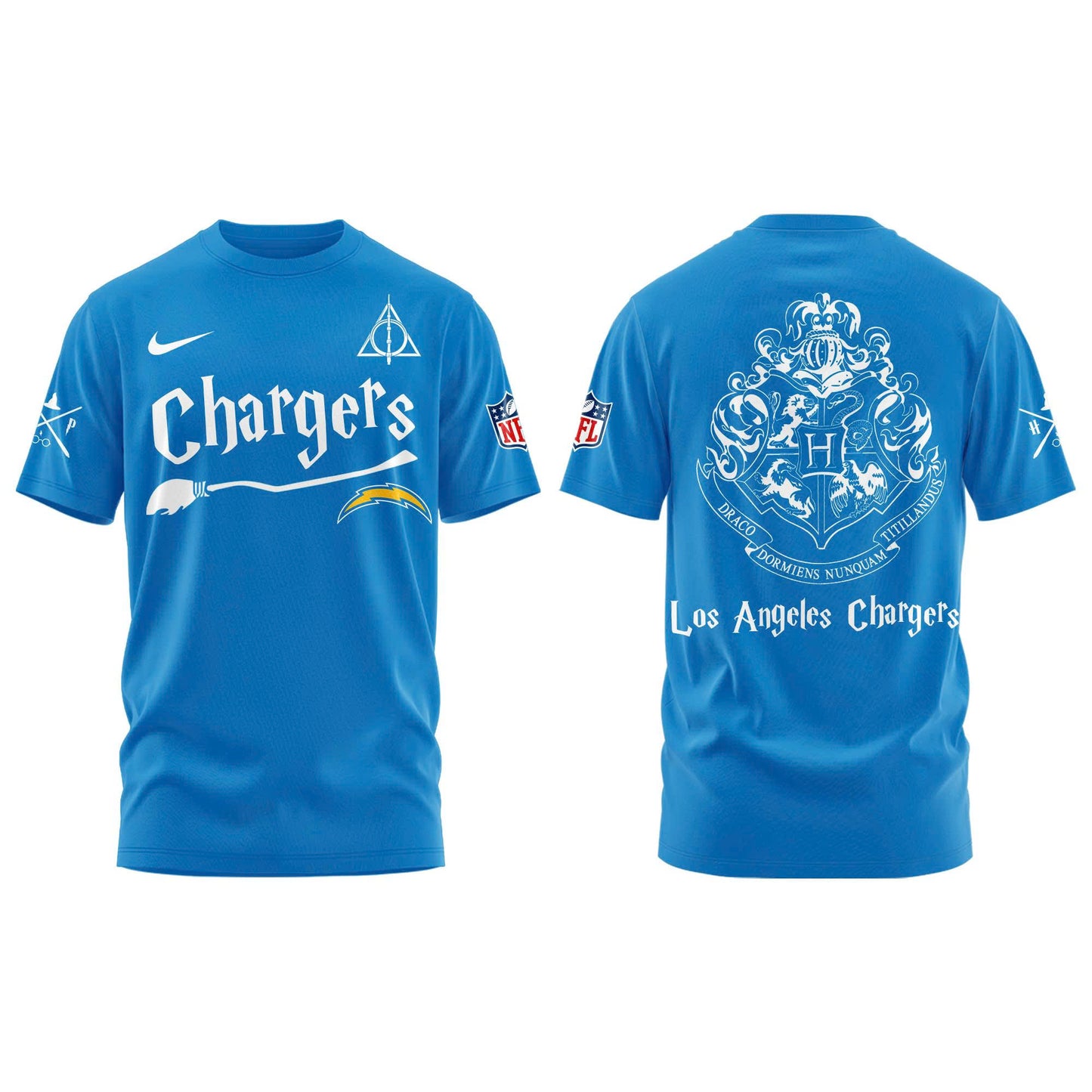 Los Angeles Chargers Harry Potter Combo T-Shirt