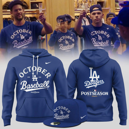 _ Los Angeles Dodgers 2025 Postseason Collection Hoodie