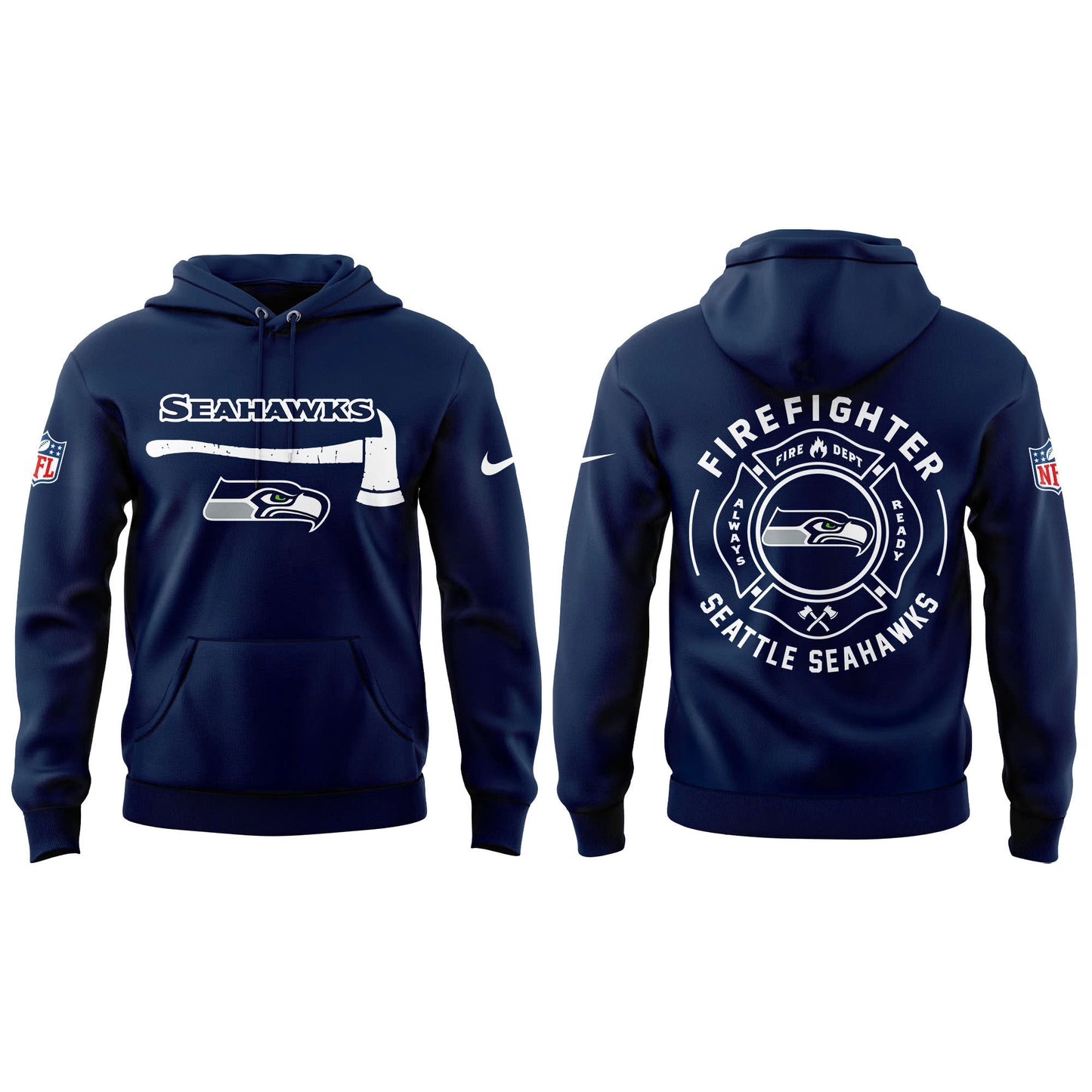 Seattle Seahawks Firefighter Appreciation Day Hoodie | Jogger | Cap Limited Edition