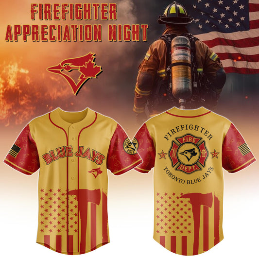 Toronto Blue Jays Firefighter Special Edition-3D Baseball Jersey