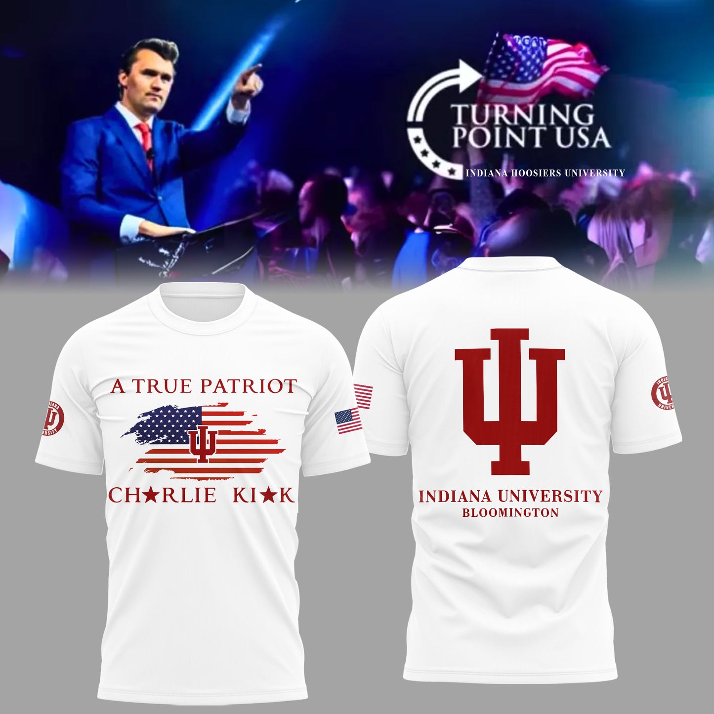 Limited Edition Indiana University x Turning Point USA Shirt