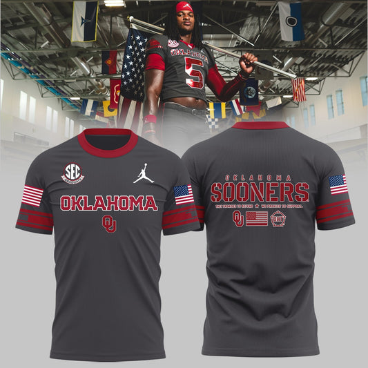 Oklahoma Sooners Football Salute to Service Limited Edition T-Shirt