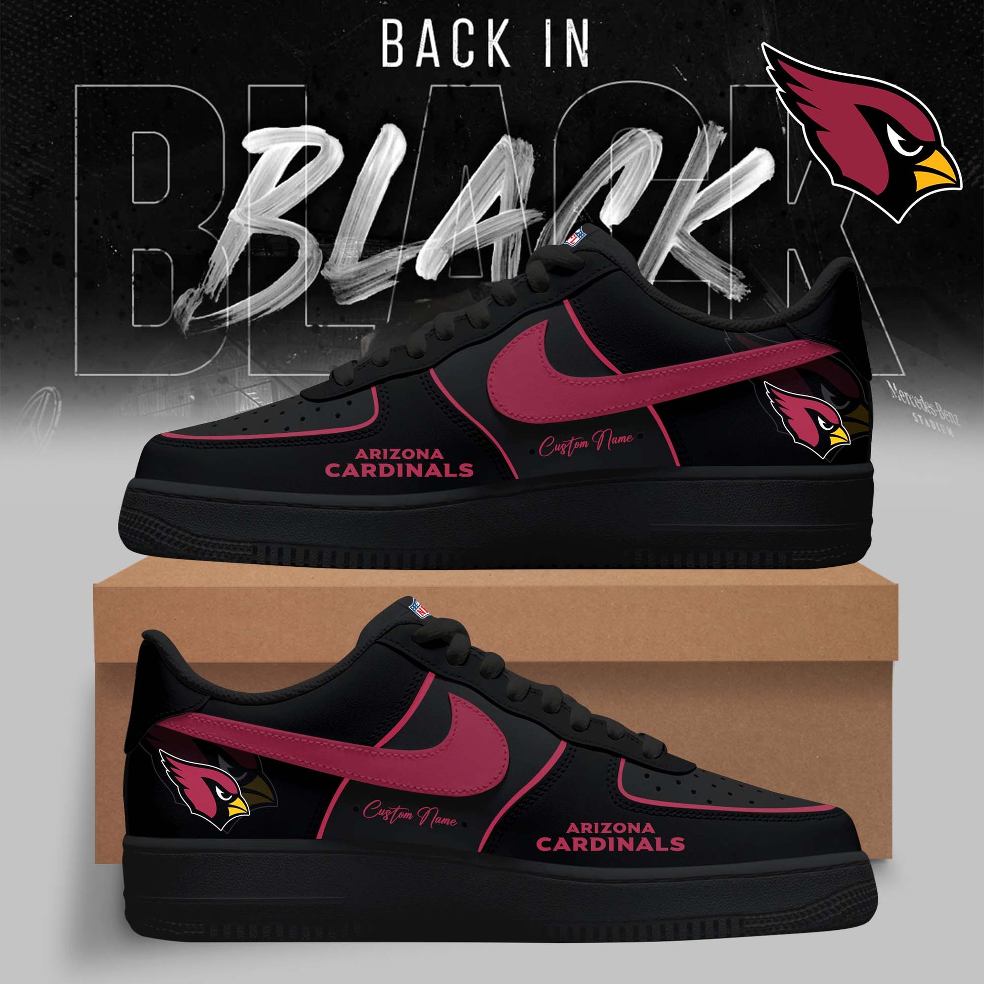 Arizona Cardinals – 2025 Back In Black Limited Edition AF1