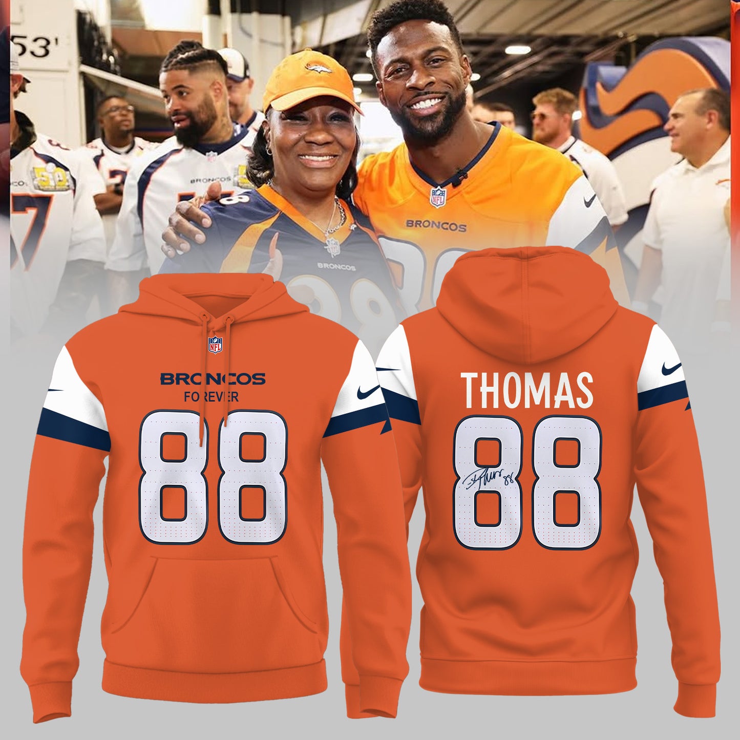 Denver Broncos - Forever Our 88 Hoodie
