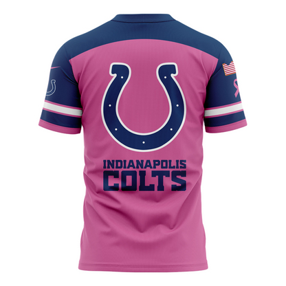 Limited Edition Indianapolis Colts Breast Cancer Awareness Pink Tshirt 2025