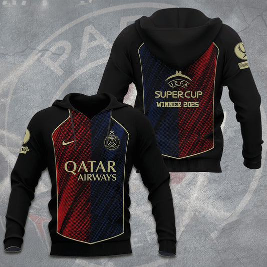 PSG – UEFA SUPER CUP CHAMPIONS 2025 Hoodie