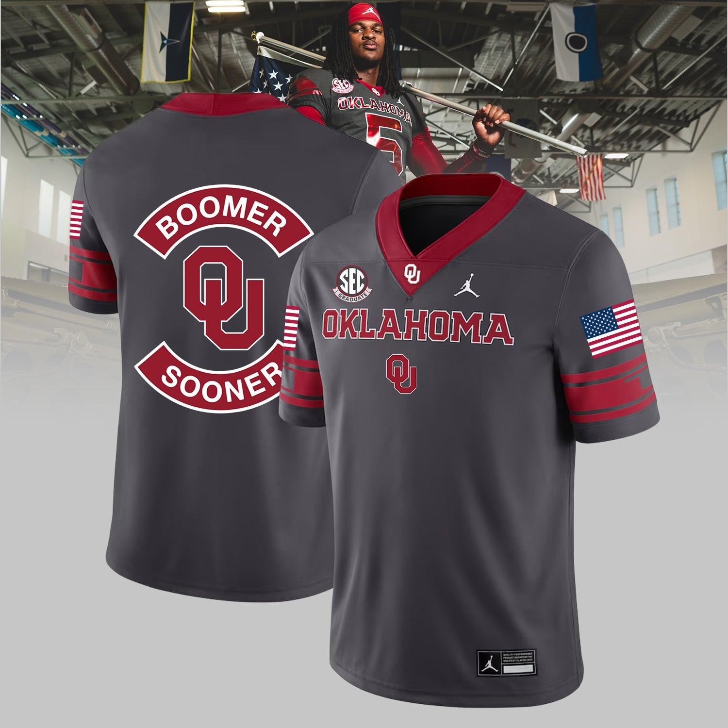 Oklahoma Sooners Football Salute to Service Limited Edition Jersey