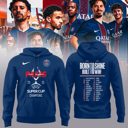 PSG – UEFA SUPER CUP CHAMPIONS 2025 Hoodie