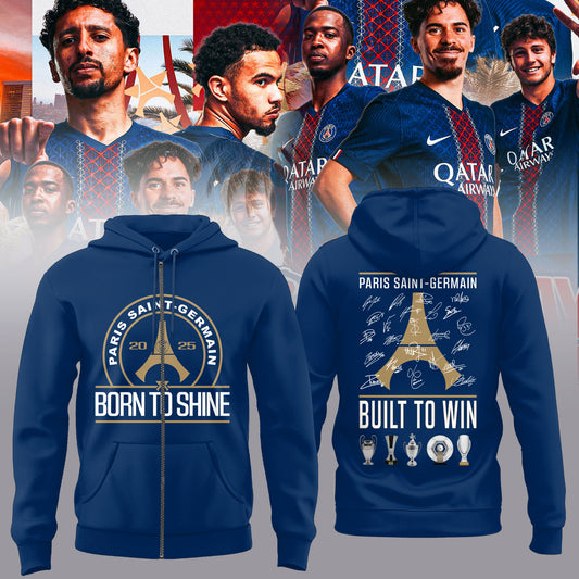 PSG – UEFA SUPER CUP CHAMPIONS 2025 Zip Hoodie